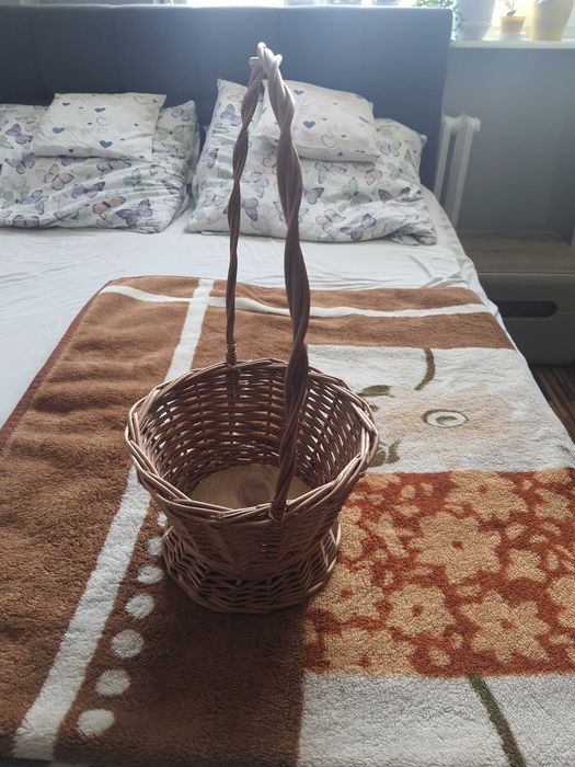Kosz Wiklinowy na Prezent lub na Kwiatka