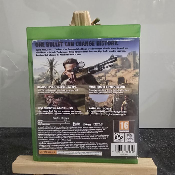 Sniper Elite 3 Afryka xbox one wersja PL