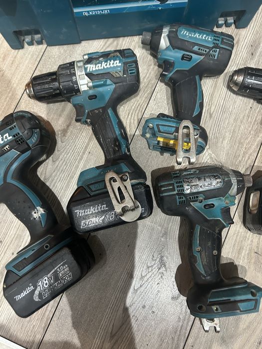 Makita zestaw 18 v plus 3 baterie i ladowarka