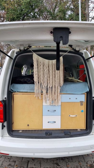 Samochód VW Caddy Maxi DSG Biały Kamper Van