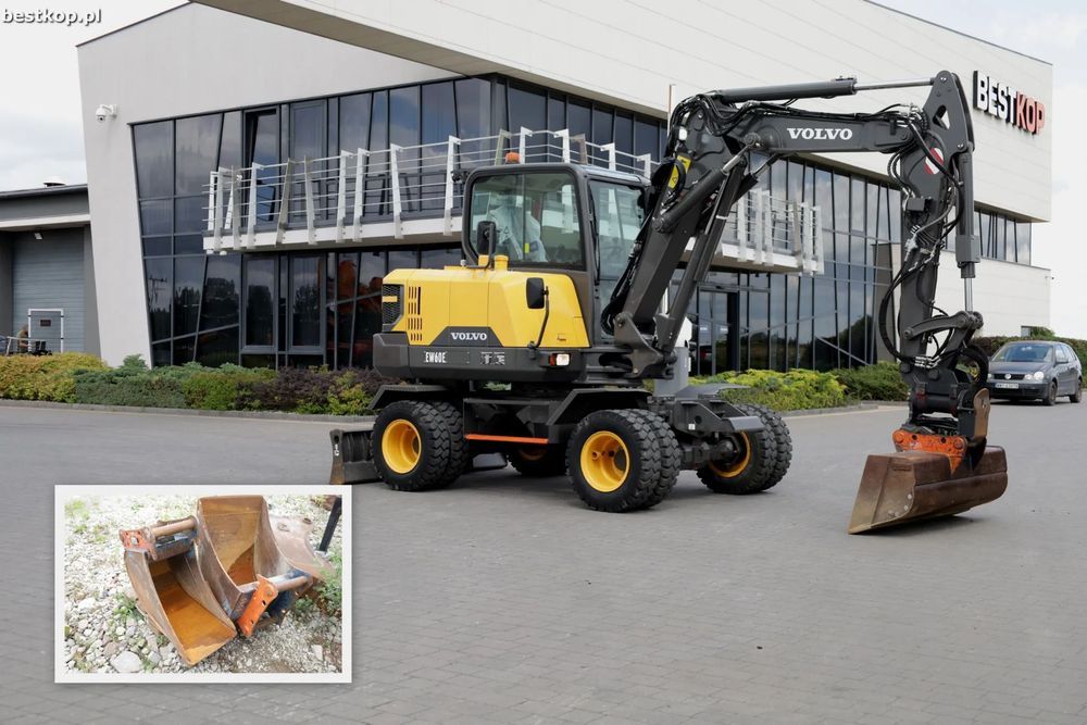Volvo EW60E  | 2021r | TYLKO 1680 mth | Powertilt | 3 łyżki | skrętne ramie | IDEAŁ