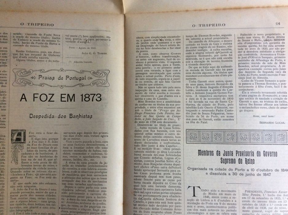 Um pouco da história do Porto e arredores, 1910. Excel. preço