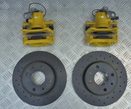 fiat 500 abarth panda 100 hp zacisk tylny prawy lewy tarcze komplet
