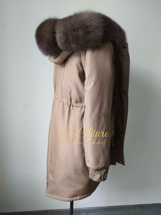 Жіноча зимова парка, куртка з натуральним хутром песця.  42-60 рр