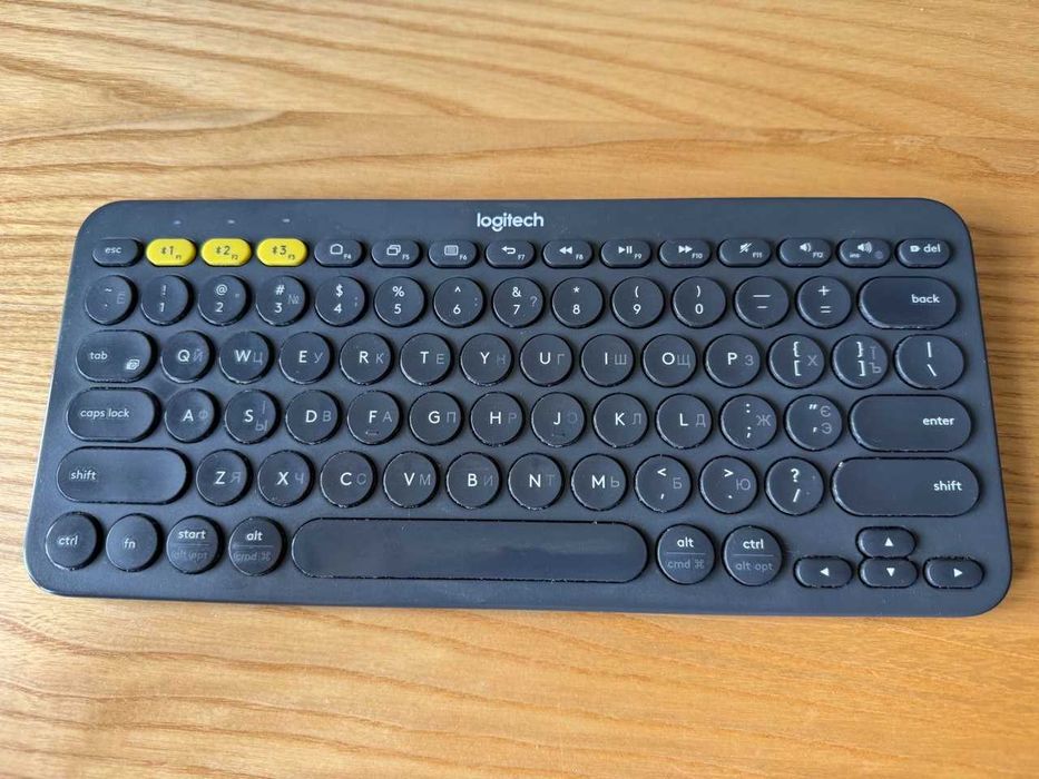 Бездротова клавіатура Logitech K380 Multi-Device - Гравіровка Укр, Англ, Ру