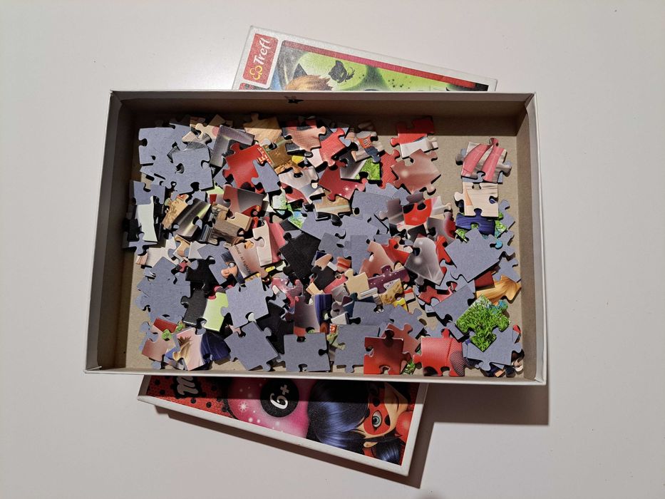 Puzzle Miraculus Biedronka i Czarny Kot - 160 elementów - Trefl - WYSYŁKA 1zł przy zak. pow. 50zł