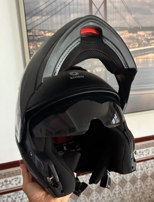 Capacete de mota Shiro L