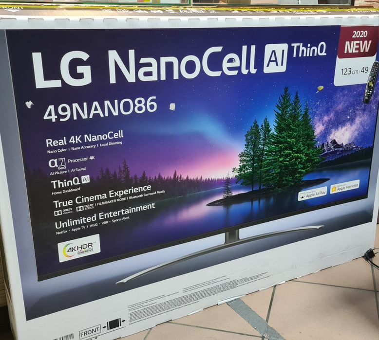 Smart TV telewizor LG NanoCell Al ThinQ 4K HDR 49" 49NANO86 2020 KOMIS