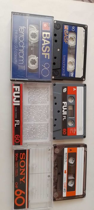 Кассета BASF Chrome90/Denon LX90/Philips Fs60/Oxus RS90/TDK SA60