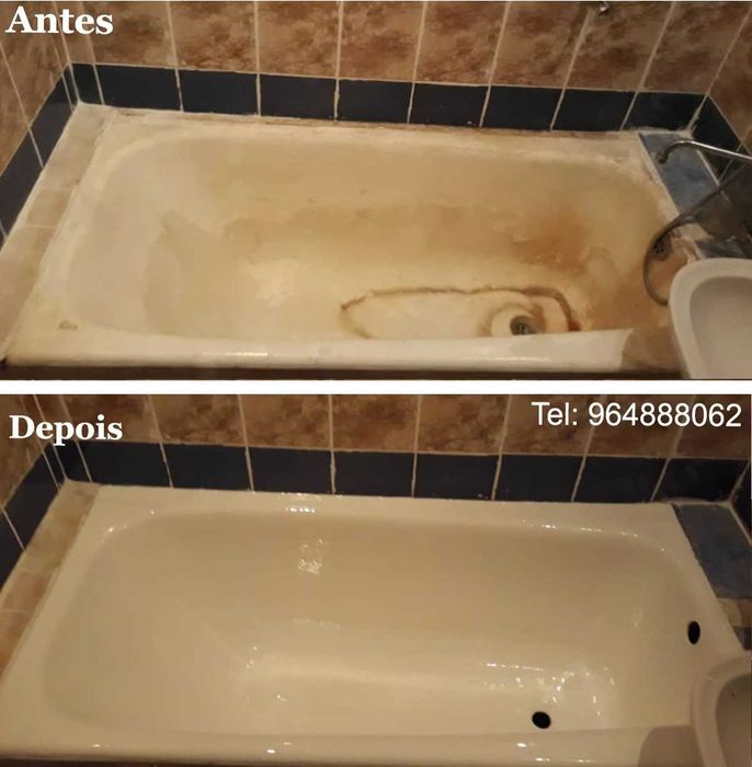 Banheira fica como Nova em poucas horas