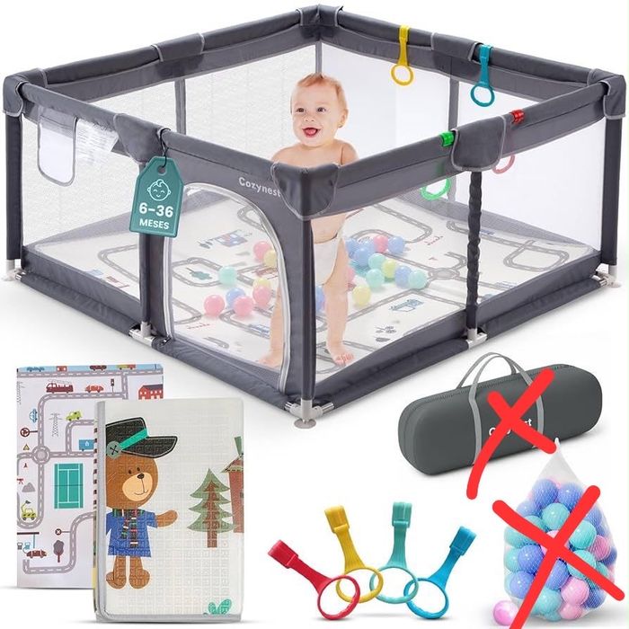 Parque infantil com acessorios
