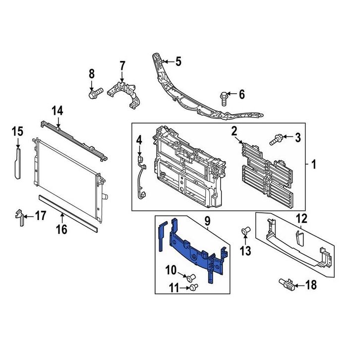 Дефлектор верхній нижній Mazda CX-30 Новий оригінал