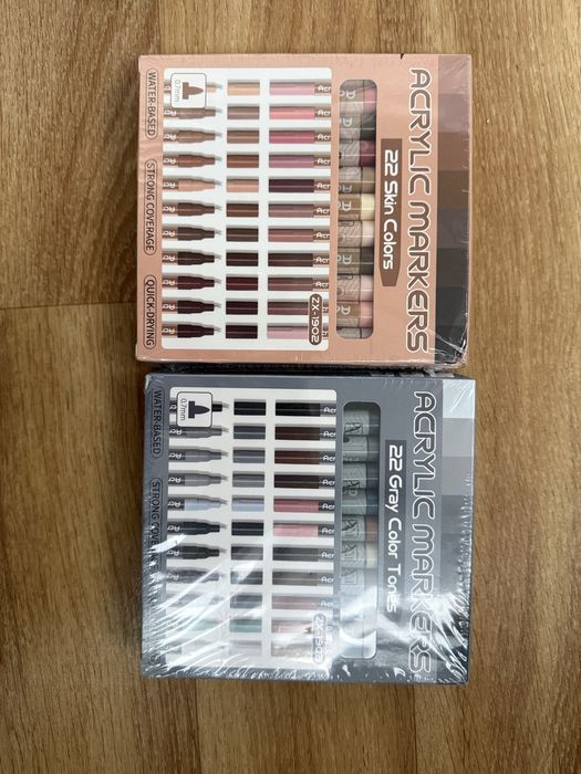 Акрилові маркери екстрафайн gray skin