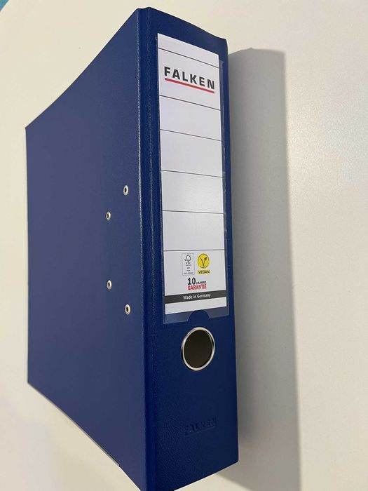 Falken 3-pak segregatorów w kolorze niebieskim DIN A4 biurowy na dokumenty