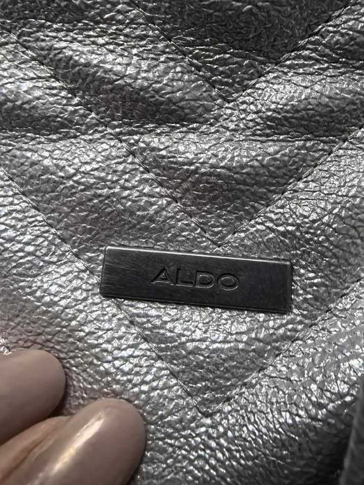 Viralowy Elegancki plecak srebrny damski marki ALDO