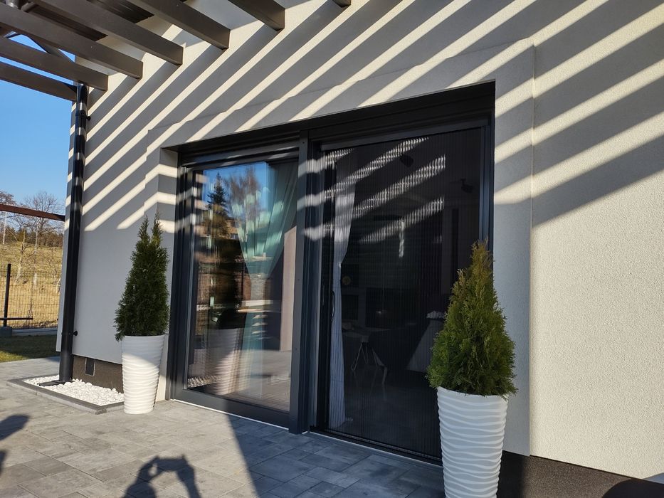 Moskitiera plisowana na drzwi tarasowe