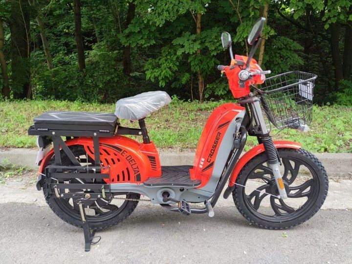 ХИТ ПРОДАЖ‼️Электро скутер E-DELTA 24" мопед мотороллер велосипед RUTA