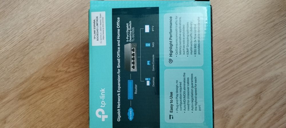 Switch 5 portas gigabit