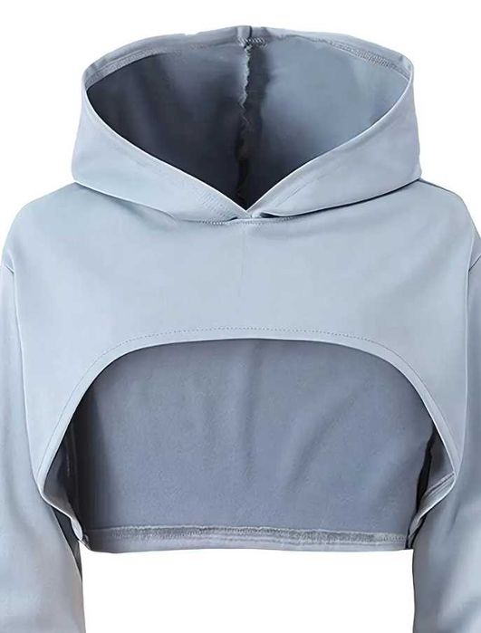 Conjunto Casual 3 Peças: Capuz, Top Sem Mangas e Calças Retas