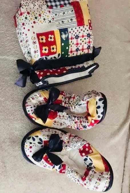 Pantufas com bolsa - Novas