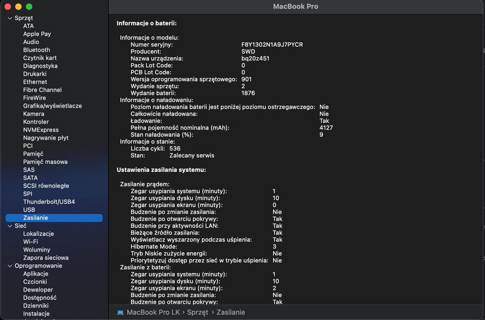 Macbook Pro 13 i7 16 GB ram 256 GB SSD