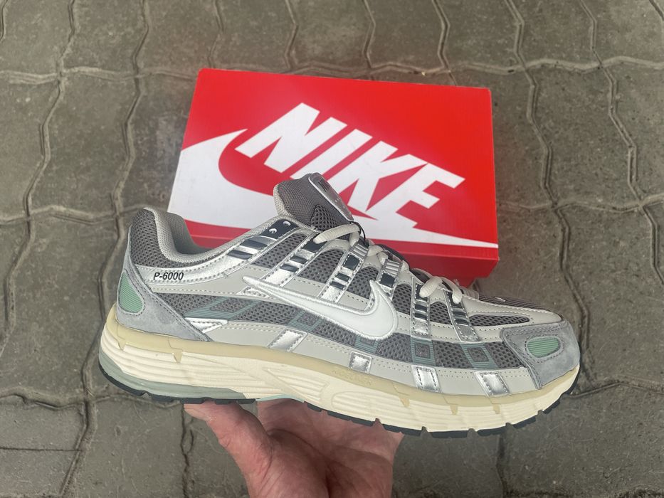 Nike P-6000 Flat Pewter Grey Light-Iron-Ore Metallic-Silver 41~45.