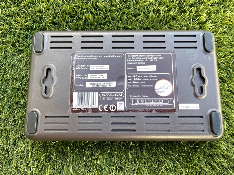 Router Sitecom Wifi | WLR-5000 Dual Band Gigabit 300N64343235158914122