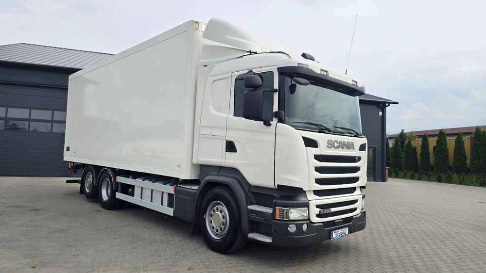 Scania R490 6x2 18 palet chłodnia diesel kurierka odwierty piękny stan niski przebieg świeży import!  godna uwagi! wyjątkowy stan!