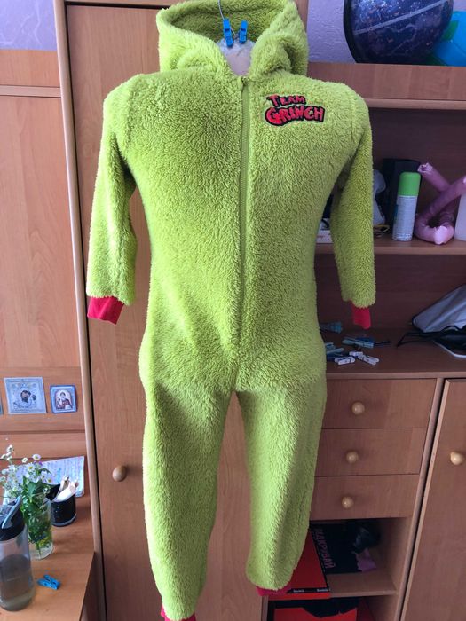 комбинезон, кигуруми, пижама, слип, grinch, 6-7 р 122 см