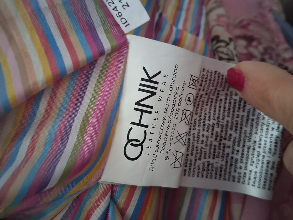 Katana kurtka ze skóry naturalnej 38 Ochnik okazja po czyszczeniu