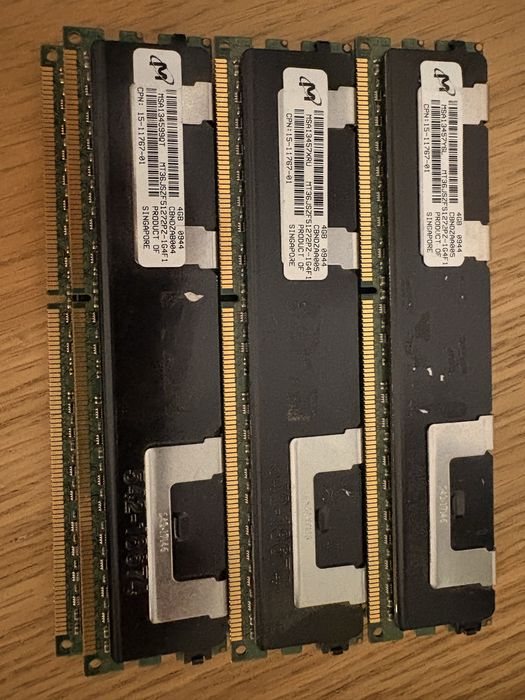 Kit 24GB Memória RAM Server (6x 4GB) Micron DDR3 ECC Registered 1066MHz (PC3-8500R) com Dissipador
