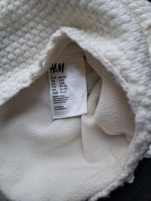 Czapka zimowa H&M/ dziewczynka/86-92/ wiązana