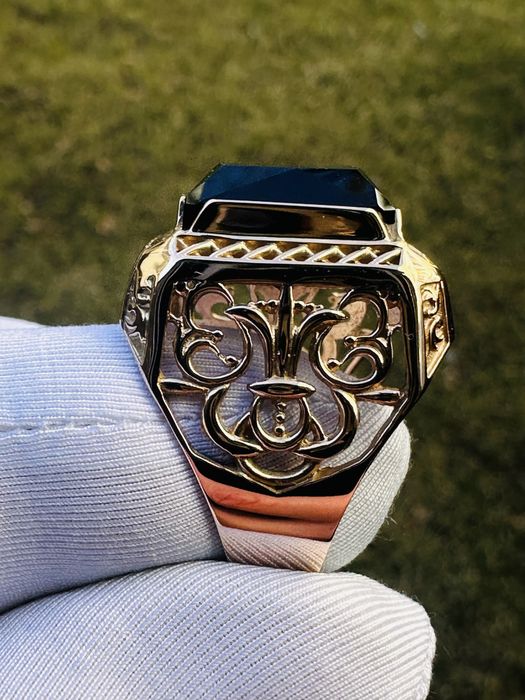 Мужской золотой перстень 585