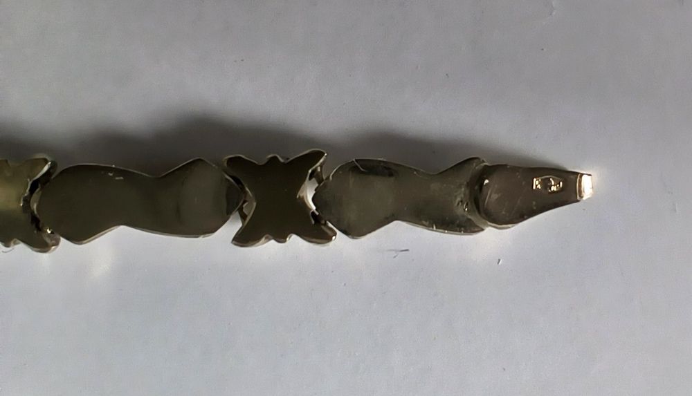 Bransoletka ze złota, cudna złota bransoletka, pr. 585, 18cm