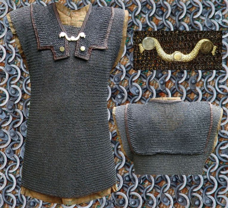 Rm Lorica Hamata, Id 6Mm, Nitowana/Dziurkowana, Rozmiar L - Bm