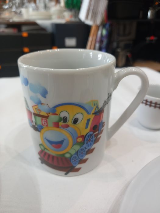 Dziecięcy zestaw śniadaniowy ciuchcia 1/5