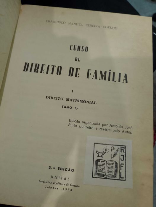 Curso de Direito de Família (Tomo 1º e 2º)- Francisco Manuel P. Coelho