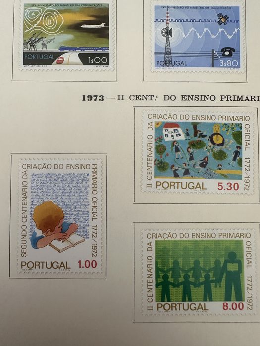 Selos de Portugal 1973 - Series completas e Novos