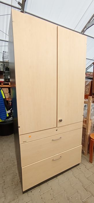 Szafka na dokumenty z półkami 2-szufladowa