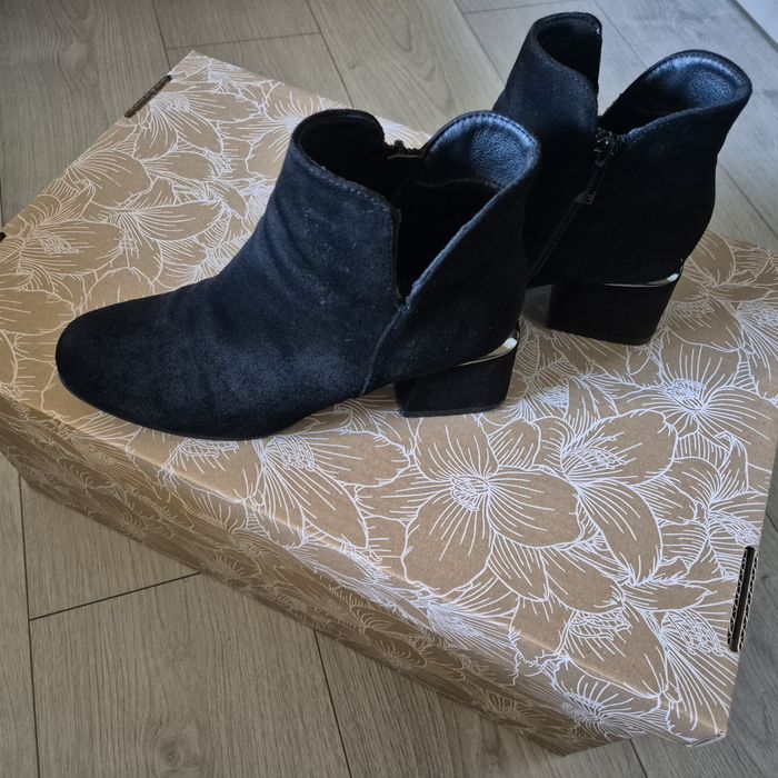 Botki czarne Jenny Fairy 36 zamsz