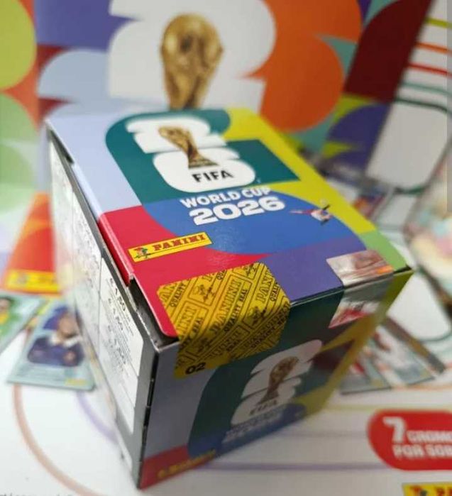 Cromos FIFA 2026 caixas seladas