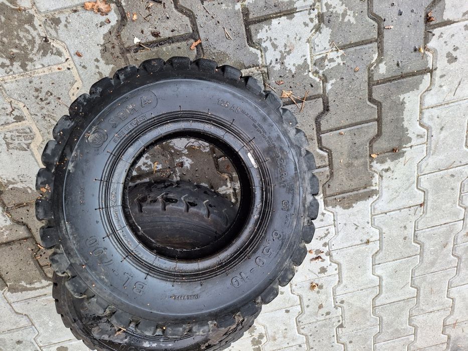 Opony pompowane 6.50-10 do wozka widlowego