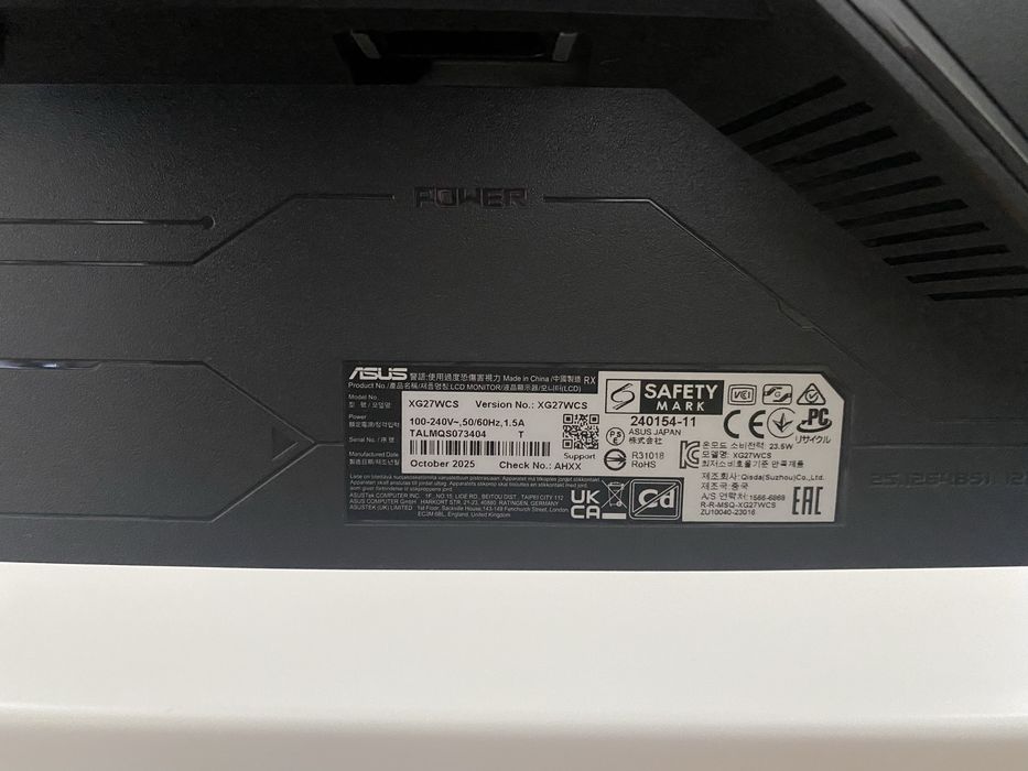 Ігровий монітор ASUS ROG Strix XG27WCS 27″ 180 Гц