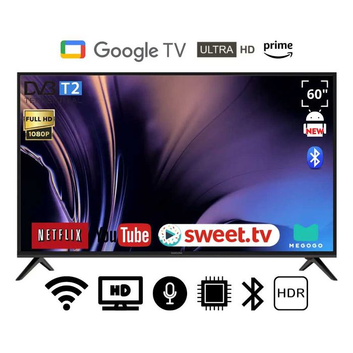 Телевизор Samsung 32 34 42 43 50 55 56 дйюмов Smart TV 4K UHD LED WiFi