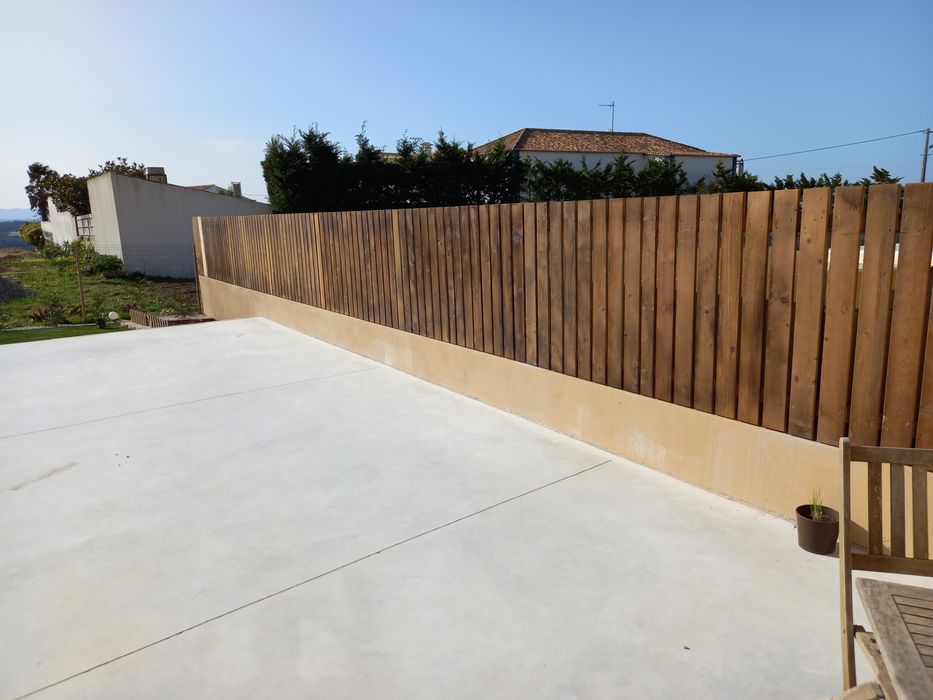 Vedações em madeira.