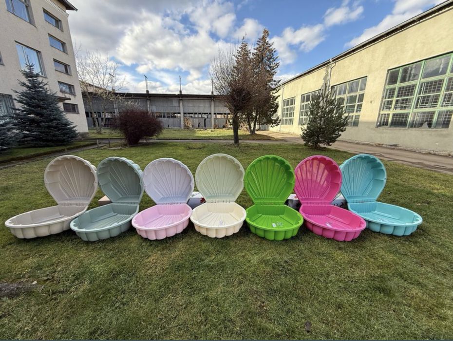 АКЦІЯ‼️ Пісочниця з накриттям пластикова песочниця/басейн ТМ Doloni