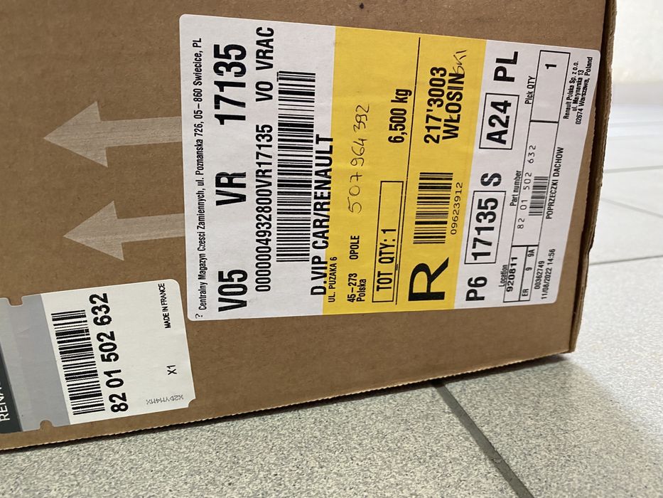 Relingi dachowe Renault Kadjar