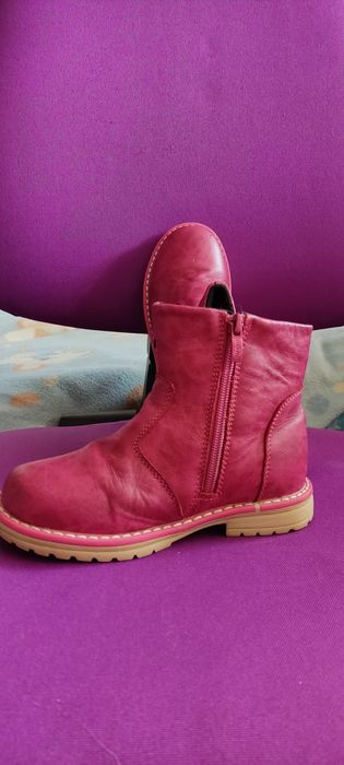 Кожаные ботинки для девочки
