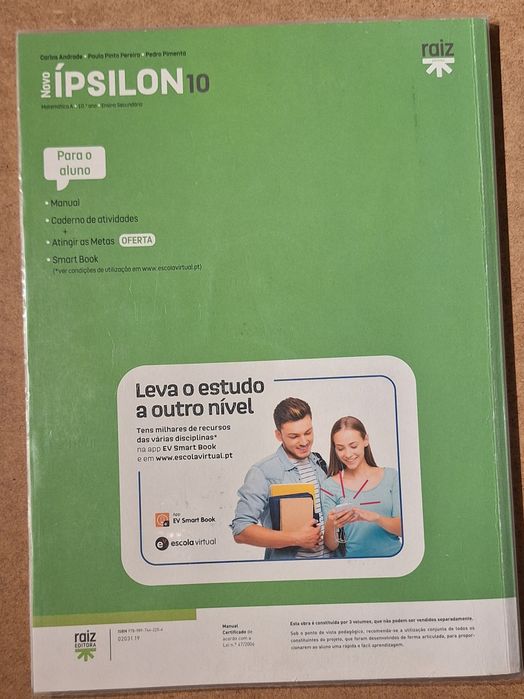 Manuais de Matemática Ípsilon 10°Ano