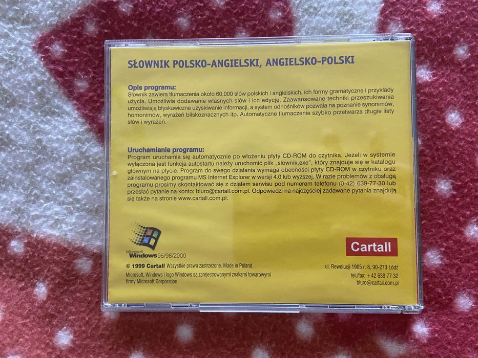 Płyta CD słownik języka angielskiego